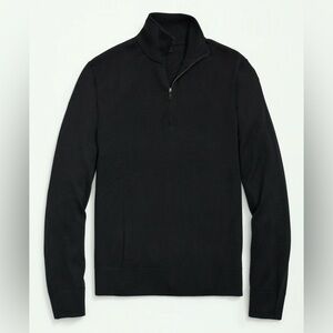 John W. Nordstrom 100% Cashmere Quarter Zip Black Small Excellent Condition